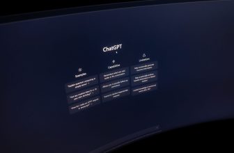 chat gpt welcome screen on computer